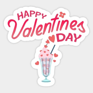 Happy Valentines Day - Icecream! Sticker